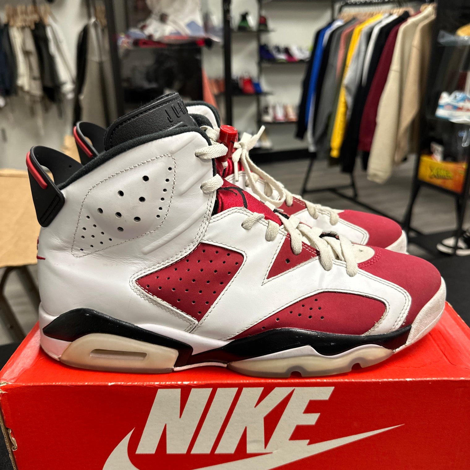 Jordan 6 Carmine (USED, no box)