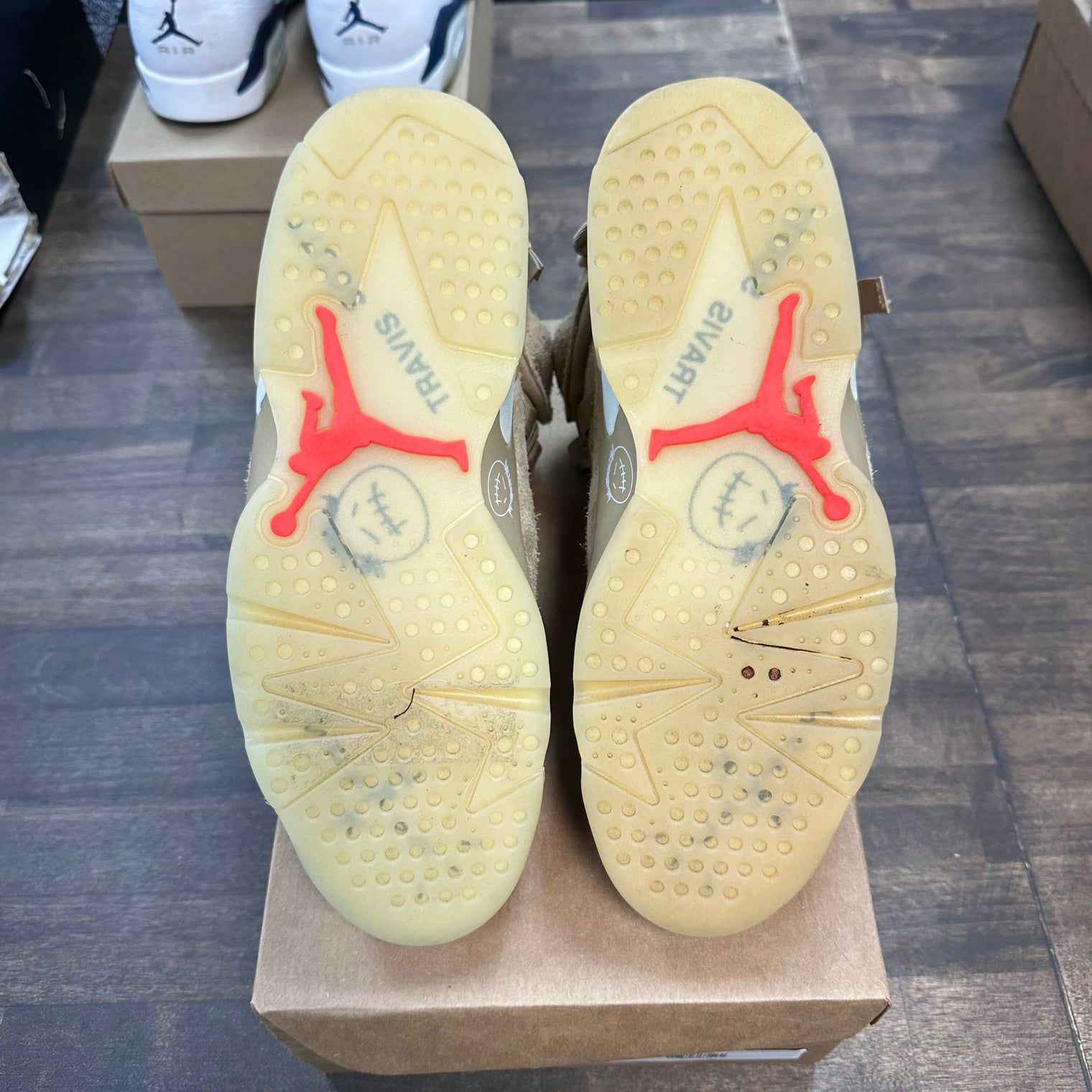 Khaki Jordan 6 Travis Scott (USED,No Box)