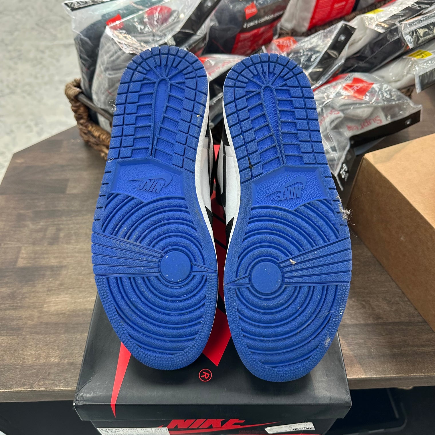 Royal Toe Jordan 1 High (USED, Replacement Box)