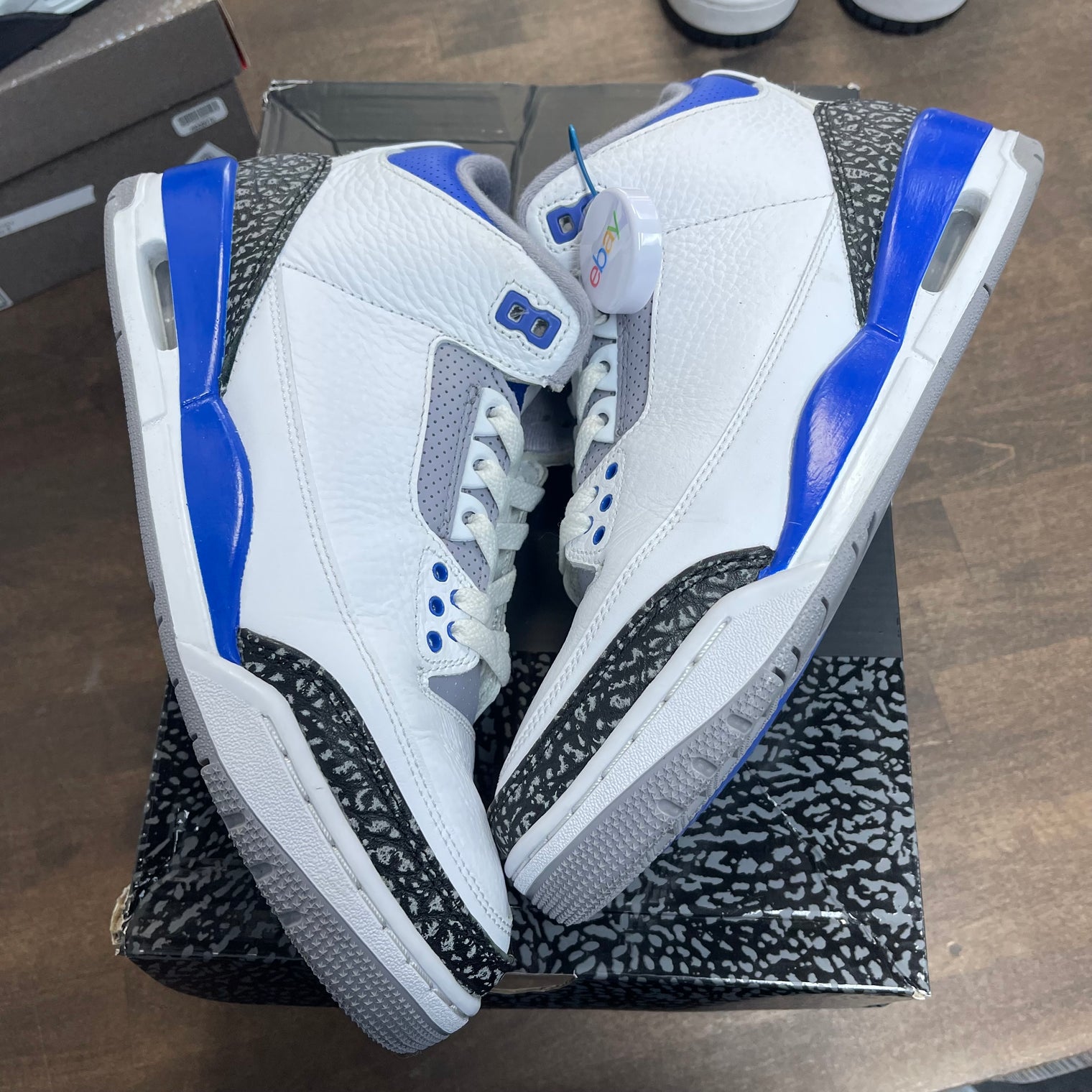 Racer Blue Jordan 3 (USED)