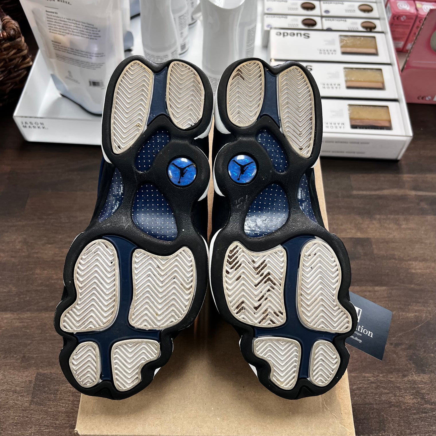 Brave Blue Jordan 13 Low (USED, No Box)