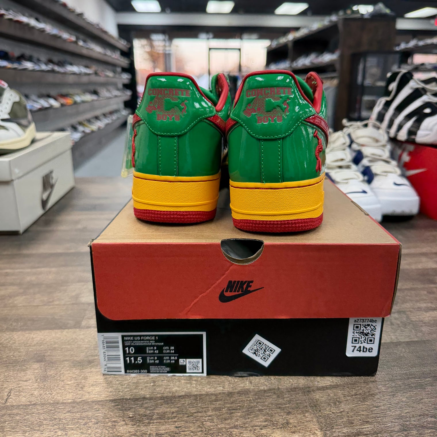 Lil Yachty Concrete Boys Lucky Green Nike Air Force 1 Low (Lightly Worn)