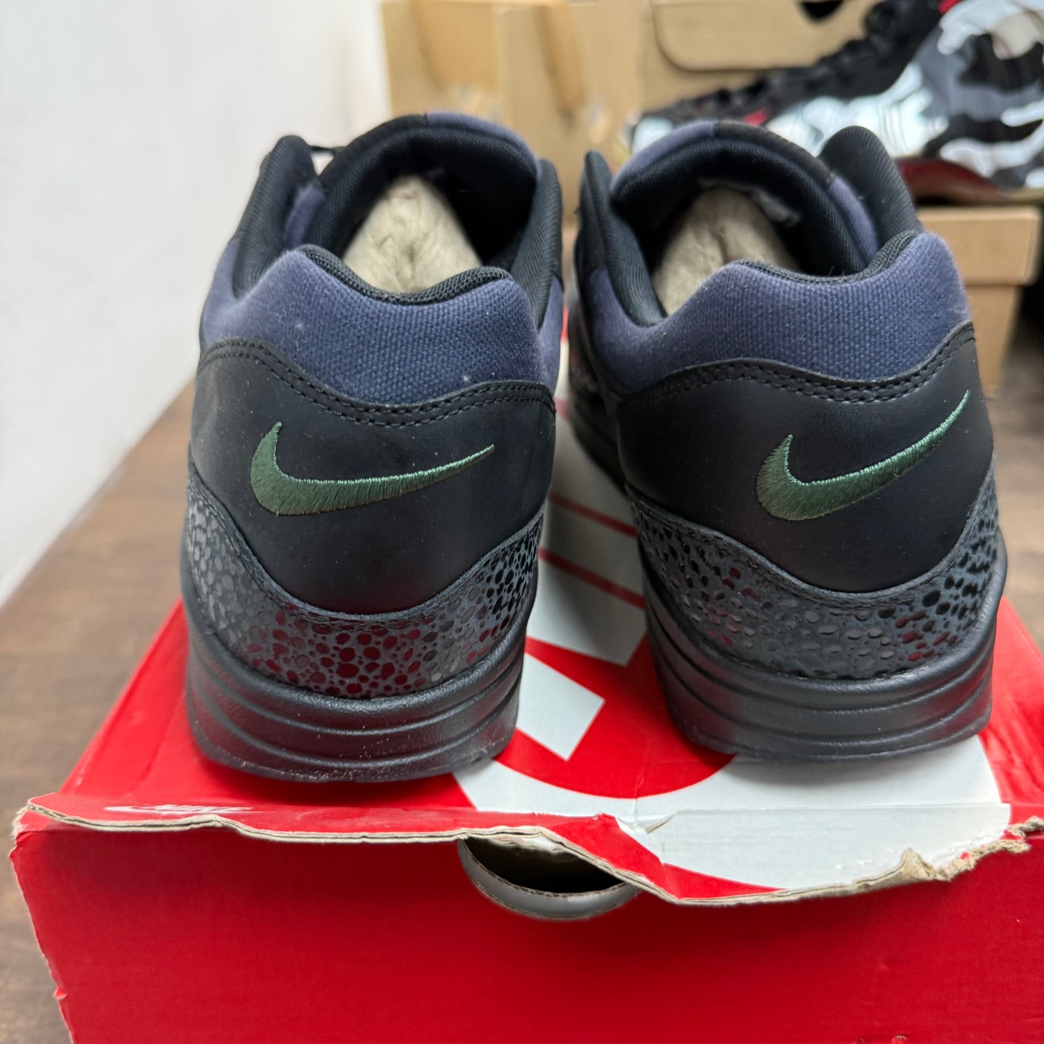 Nike Air Max 1 Black/Black-Bonsai (US 13) (USED)