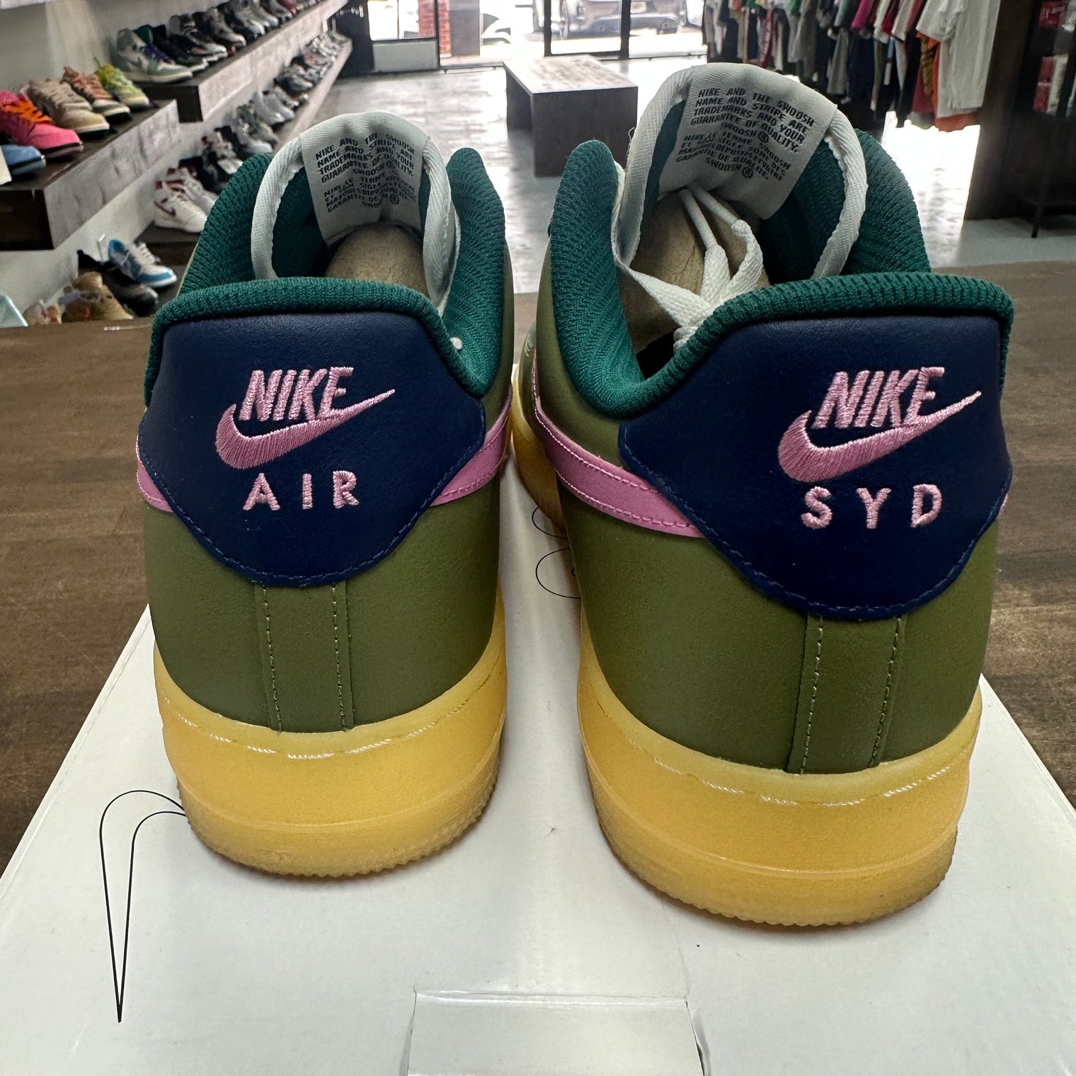 Nike ID Air Force 1 Gum Green Purple (USED)