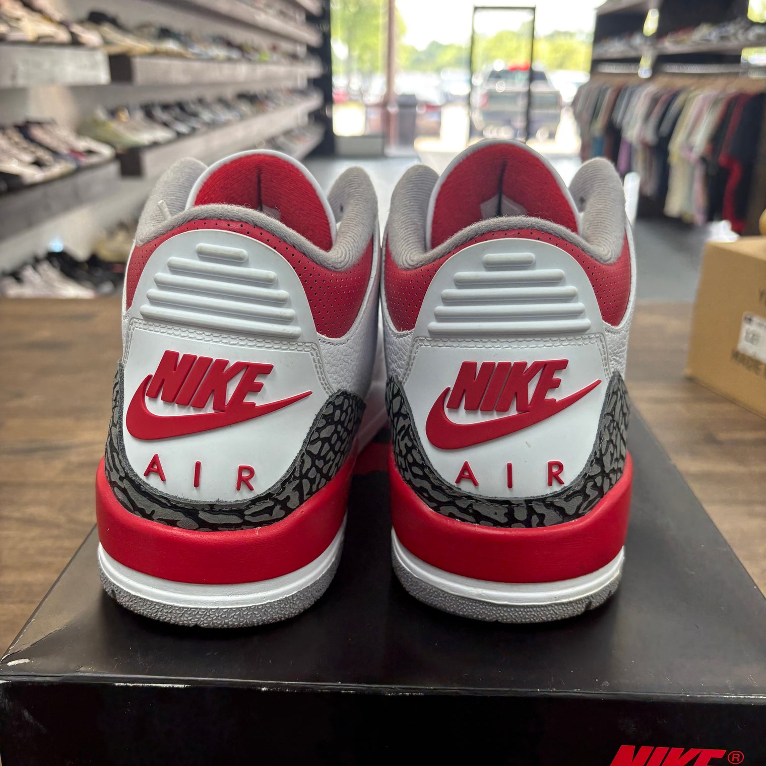 Fire Red Jordan 3 (USED)