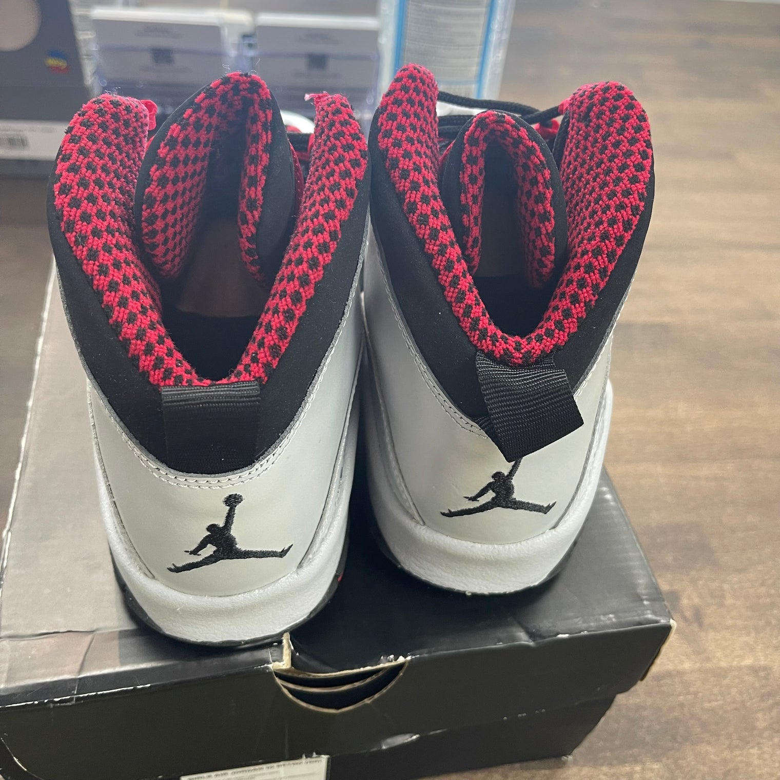 (GS) Wolf Grey Black Legion Jordan 10 (USED)