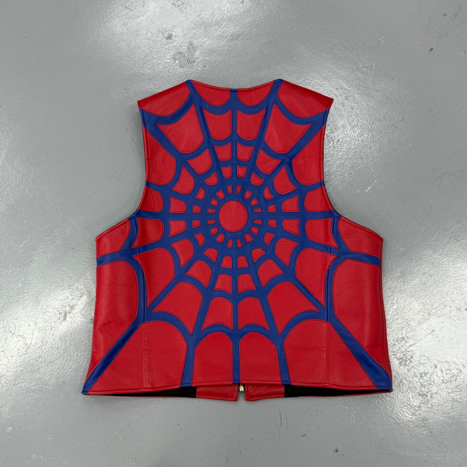 Supreme Vanson Leather Spider Web Vest (USED)