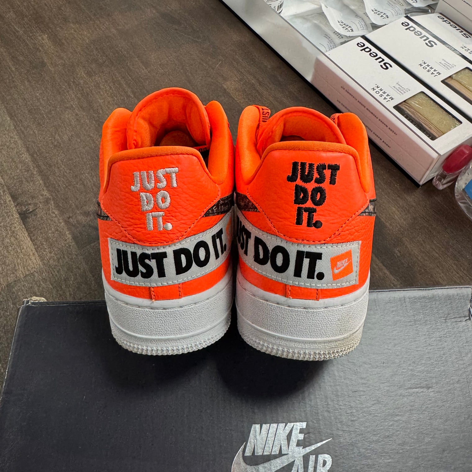 Just Do It Pack Total Orange Air Force 1 Low (USED)