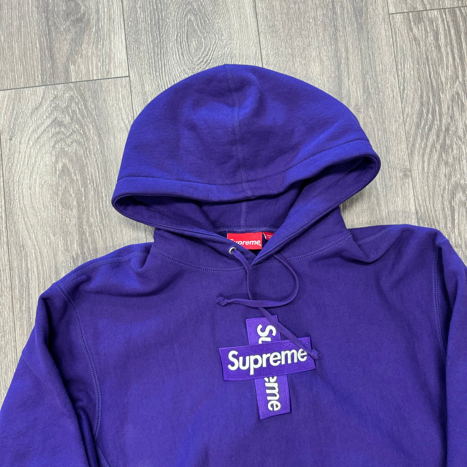 Supreme Cross Box Logo Purple (USED)