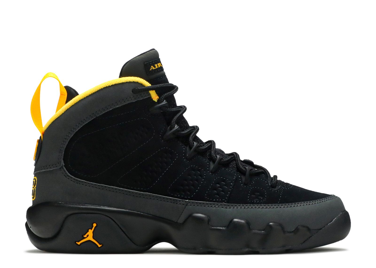 Jordan 9 Retro Dark Charcoal University Gold (GS)