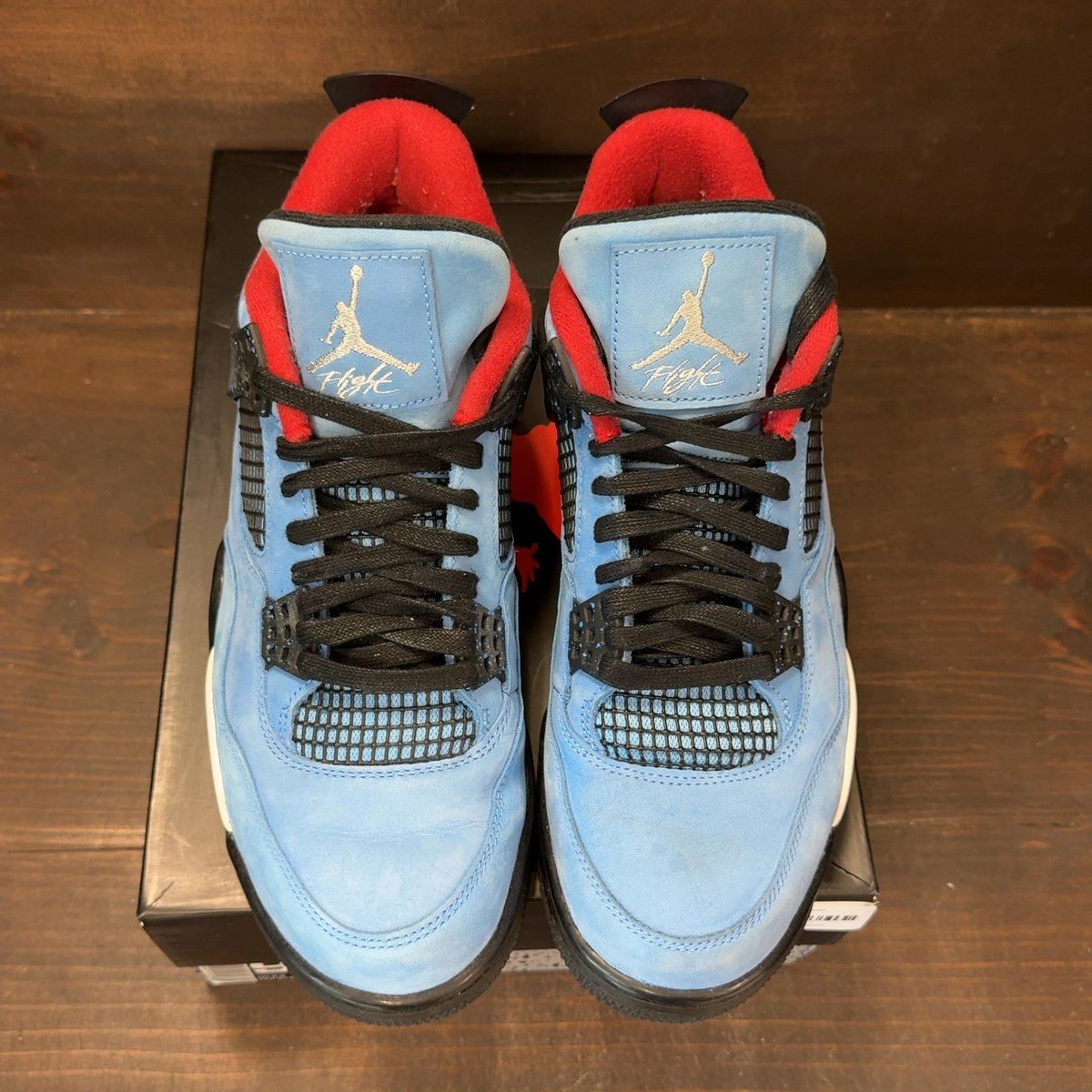 Jordan 4 Retro Travis Scott Cactus Jack Size 9.5 (Pre-Owned) - tag
