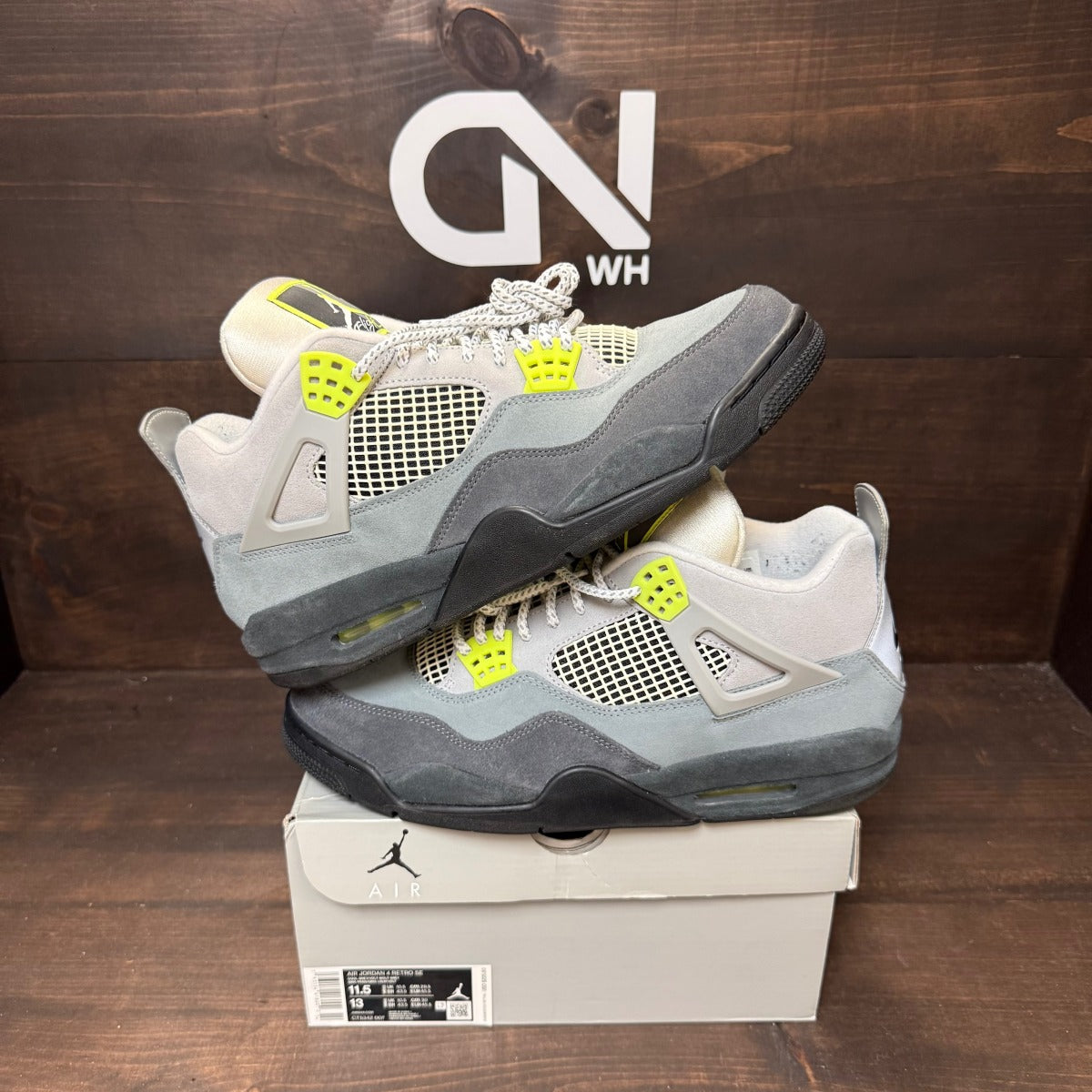 Jordan 4 Retro SE 95 Neon - Image 1