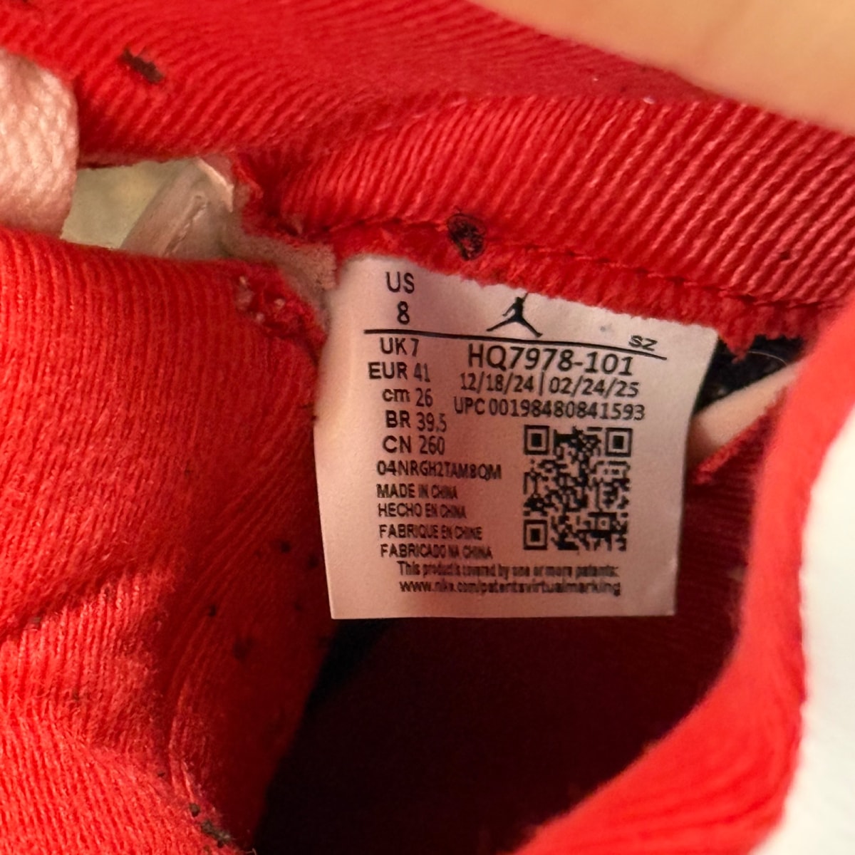Jordan 5 Retro Fire Red Black Tongue (2025) - Image 8
