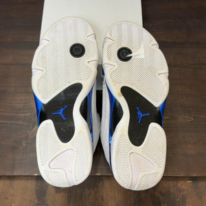 Jordan 14 Retro White Hyper Royal Size 13 (Pre-Owned) - Image 8