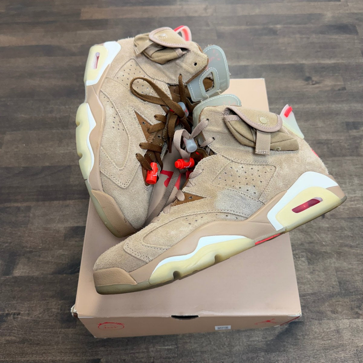 Jordan 6 Retro Travis Scott British Khaki - Image 1