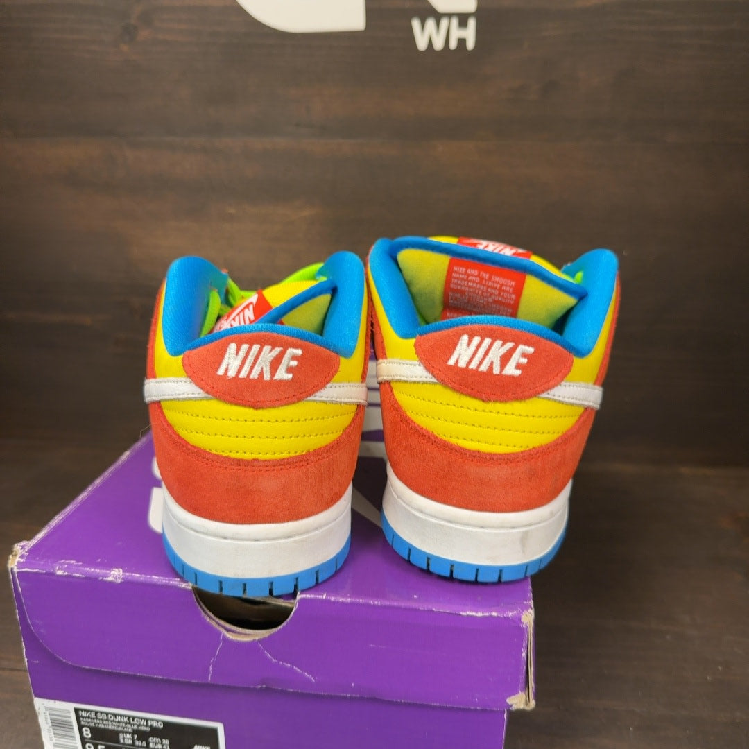 Nike SB Dunk Low Pro Bart Simpson Size 8 (Pre-Owned)