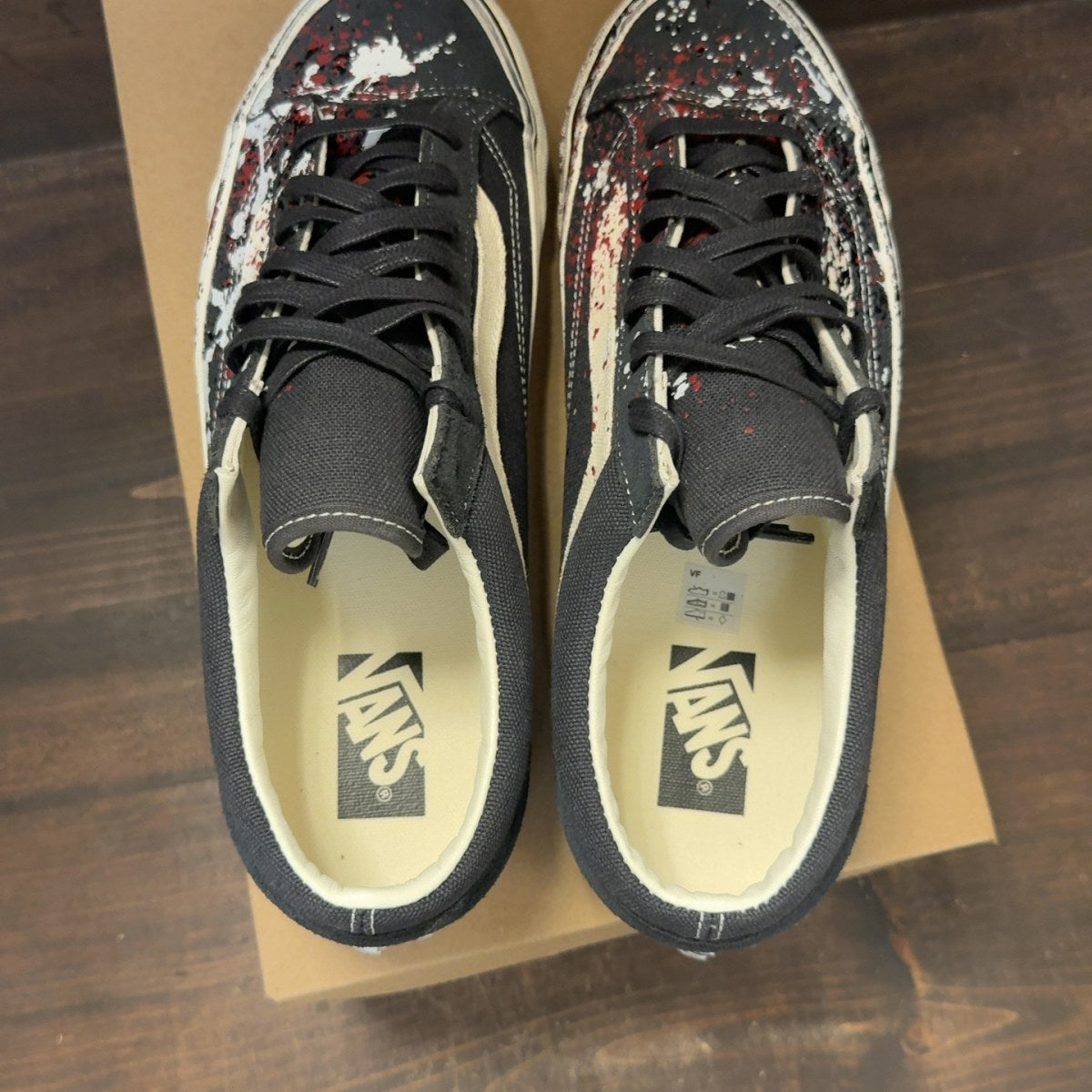 Vans Premium Old Skool 36 Paint Splatter Charcoal Grey Size 11.5 (Pre-Owned) - Image 5