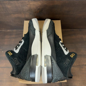 Jordan 3 Retro Tinker Black Cement Gold Size 10 (Pre-Owned) - Image 6