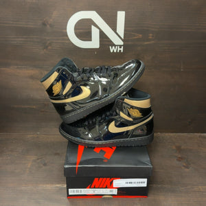 Jordan 1 Retro High Black Metallic Gold (2020) - Image 1