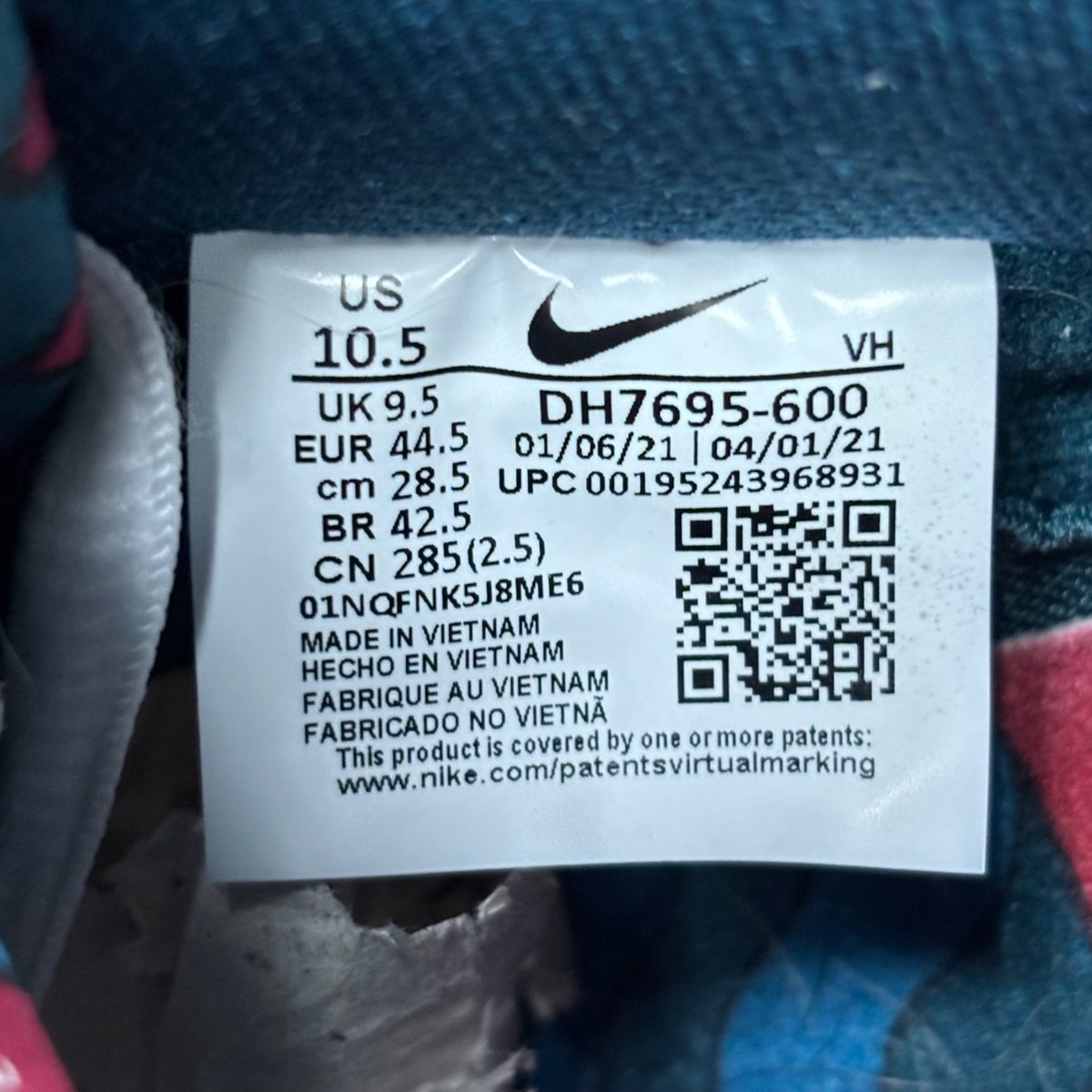Nike SB Dunk Low Pro Parra Abstract Art (2021) Size 10.5 (Pre-Owned) - aux