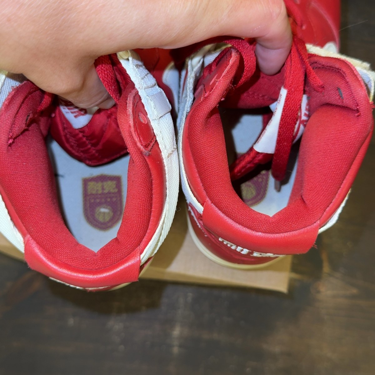 Nike Air Force 1 High NAI-KE Gym Red (2015) Size 10.5 (Pre-Owned) - Image 6