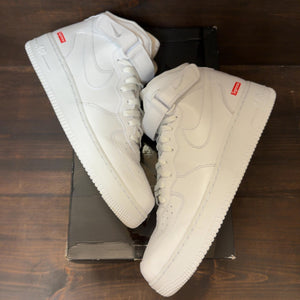 Nike Air Force 1 Mid Supreme White - Image 2
