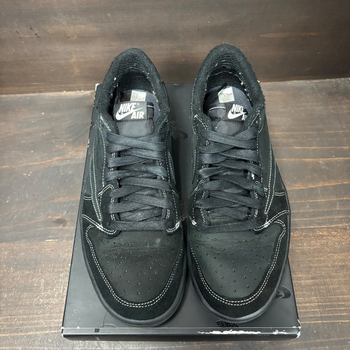 Jordan 1 Retro Low OG SP Travis Scott Black Phantom Size 9 (Pre-Owned) - side