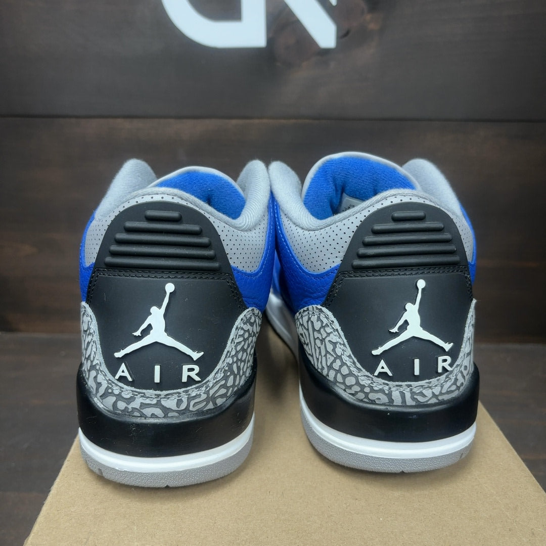 Jordan 3 Retro Varsity Royal Cement Size 9.5 (Pre-Owned) - Image 5