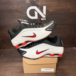 Nike Shox R4 Platinum Tint University Red Black Size 12 (Pre-Owned) - Image 1