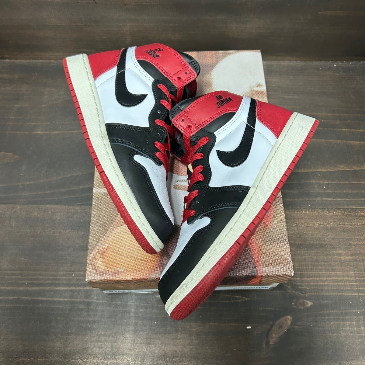 Jordan 1 Retro High OG Black Toe Reimagined (GS) - Image 2