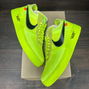 Nike Air Force 1 Low Off-White Volt Size 11 (Pre-Owned) - Image 2