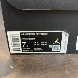 Jordan 6 Retro Electric Green (GS) - Image 7