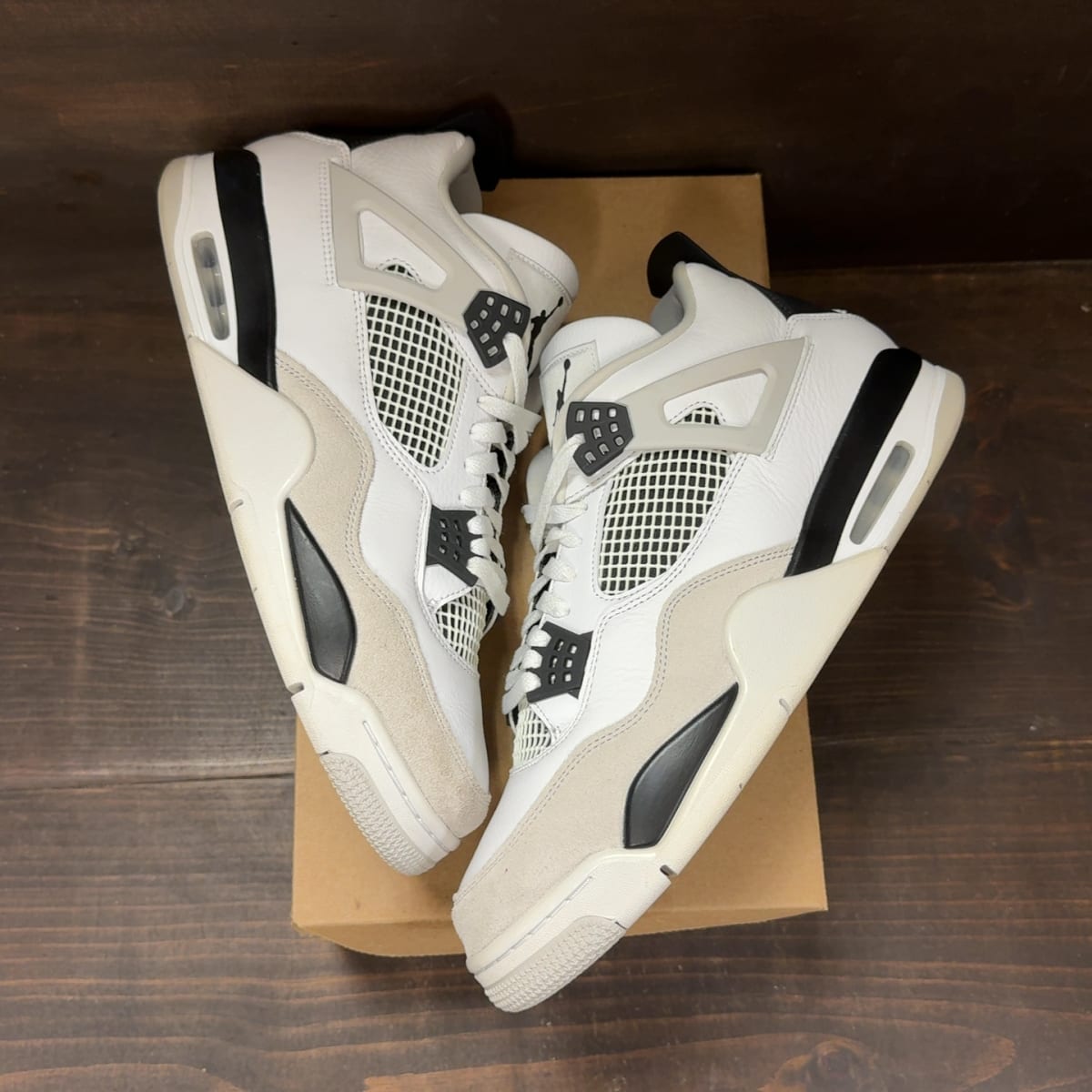 Jordan 4 Retro Military Black Size 13 (Pre-Owned) - back
