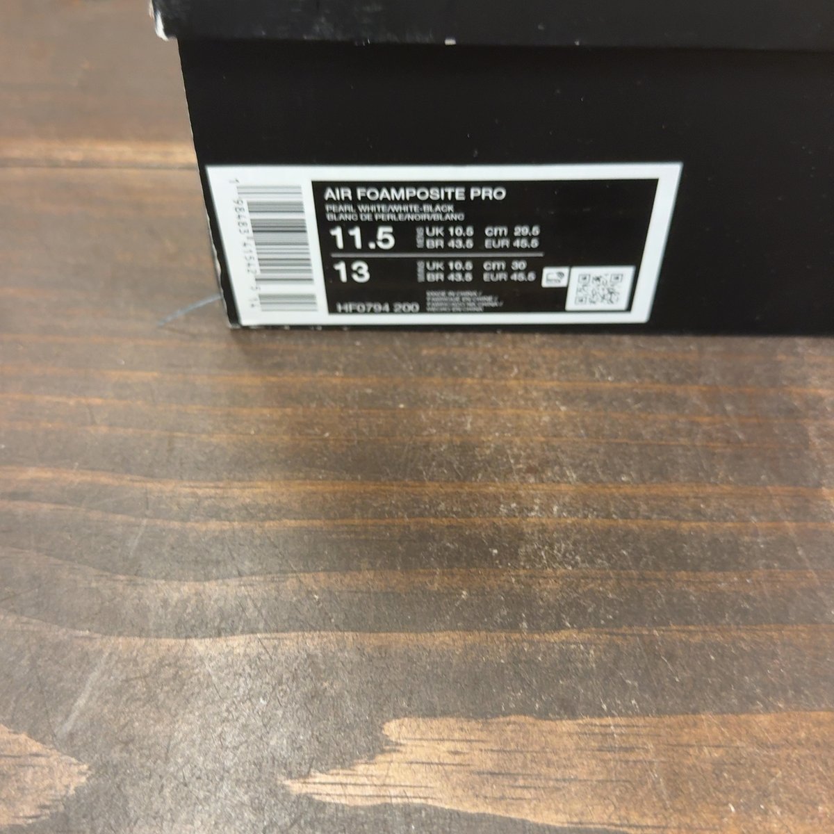 Nike Air Foamposite Pro Pearl (2025) Size 11.5 (Pre-Owned) - aux