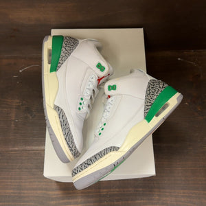 Jordan 3 Retro Lucky Green (Women's) Size 9W (Pre-Owned) - Image 2