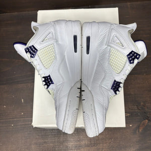 Jordan 4 Retro Metallic Purple Size 8 (Pre-Owned) - tag