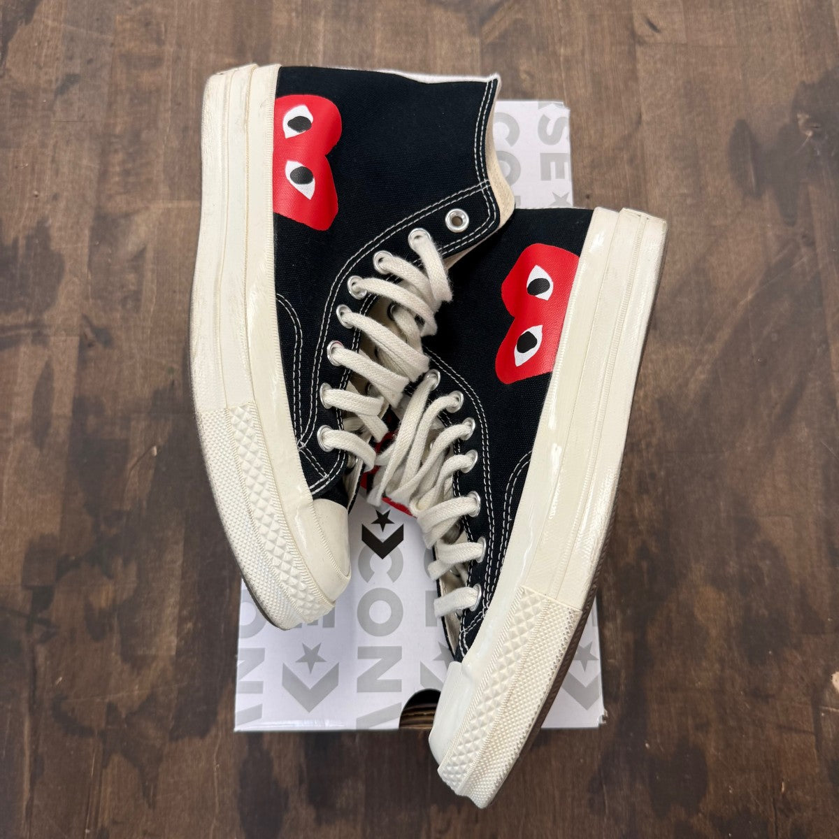Converse Chuck Taylor All Star 70 Hi Comme des Garcons PLAY Black - Image 1