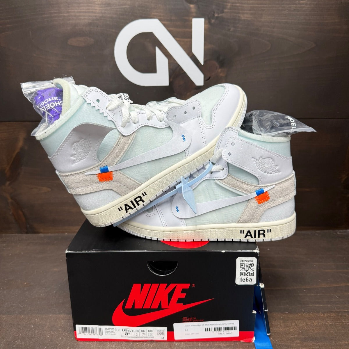 Jordan 1 Retro High Off-White Alaska - Image 1