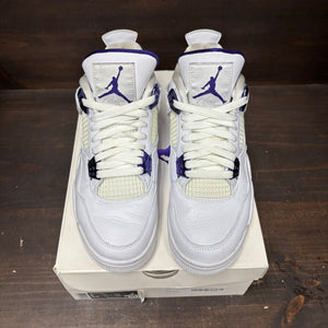 Jordan 4 Retro Metallic Purple Size 8 (Pre-Owned) - side