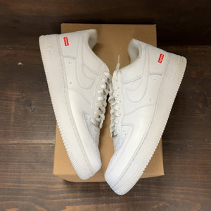 Nike Air Force 1 Low Supreme White Size 11 (Pre-Owned) - back