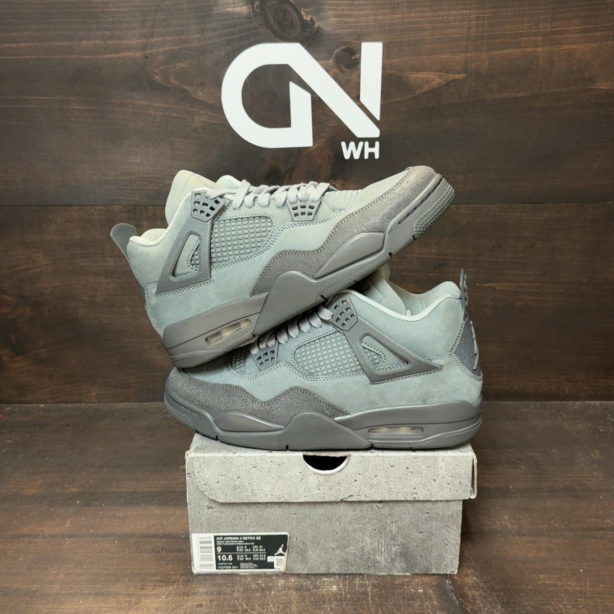 Jordan 4 Retro SE Paris Olympics Wet Cement - Image 1