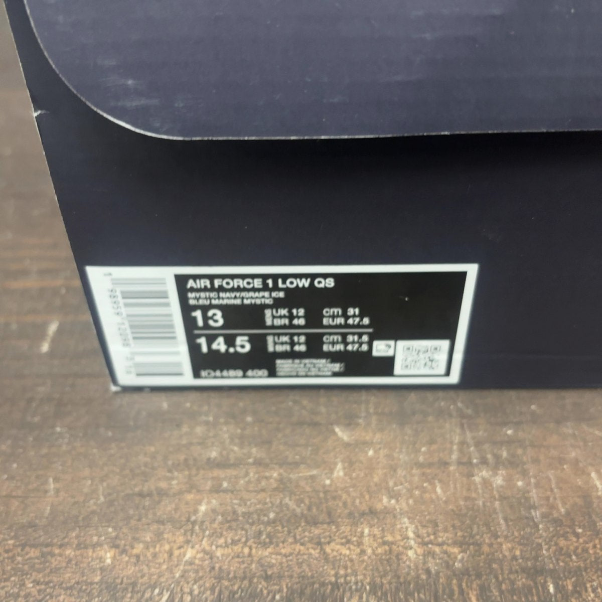 Nike Air Force 1 Low Patent Leather Mystic Navy Grape Ice - Image 7