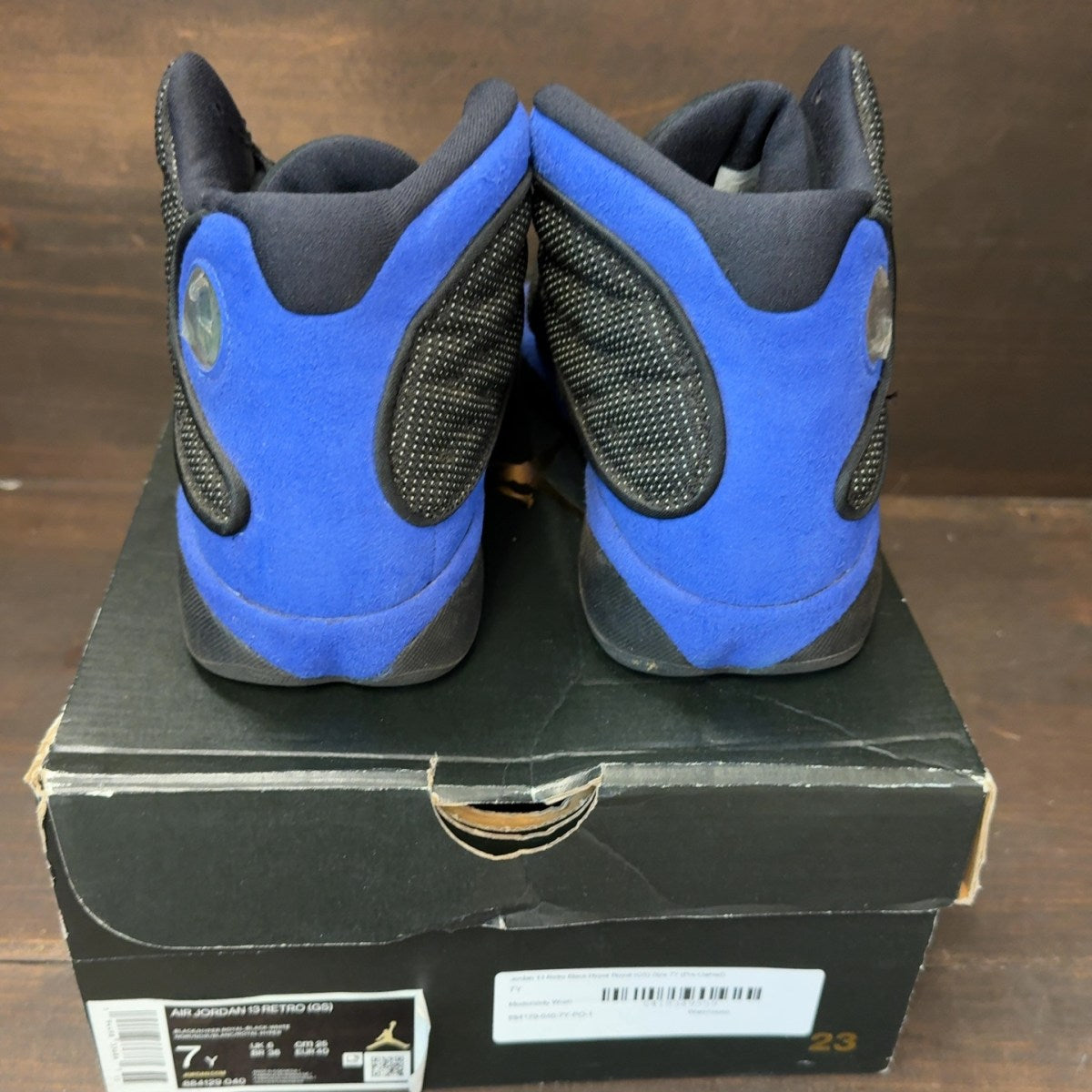 Jordan 13 Retro Black Hyper Royal (GS) - Image 5