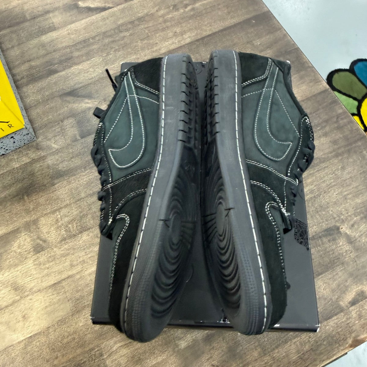 Jordan 1 Retro Low OG SP Travis Scott Black Phantom Size 13 (Moderately Worn Pre-Owned)