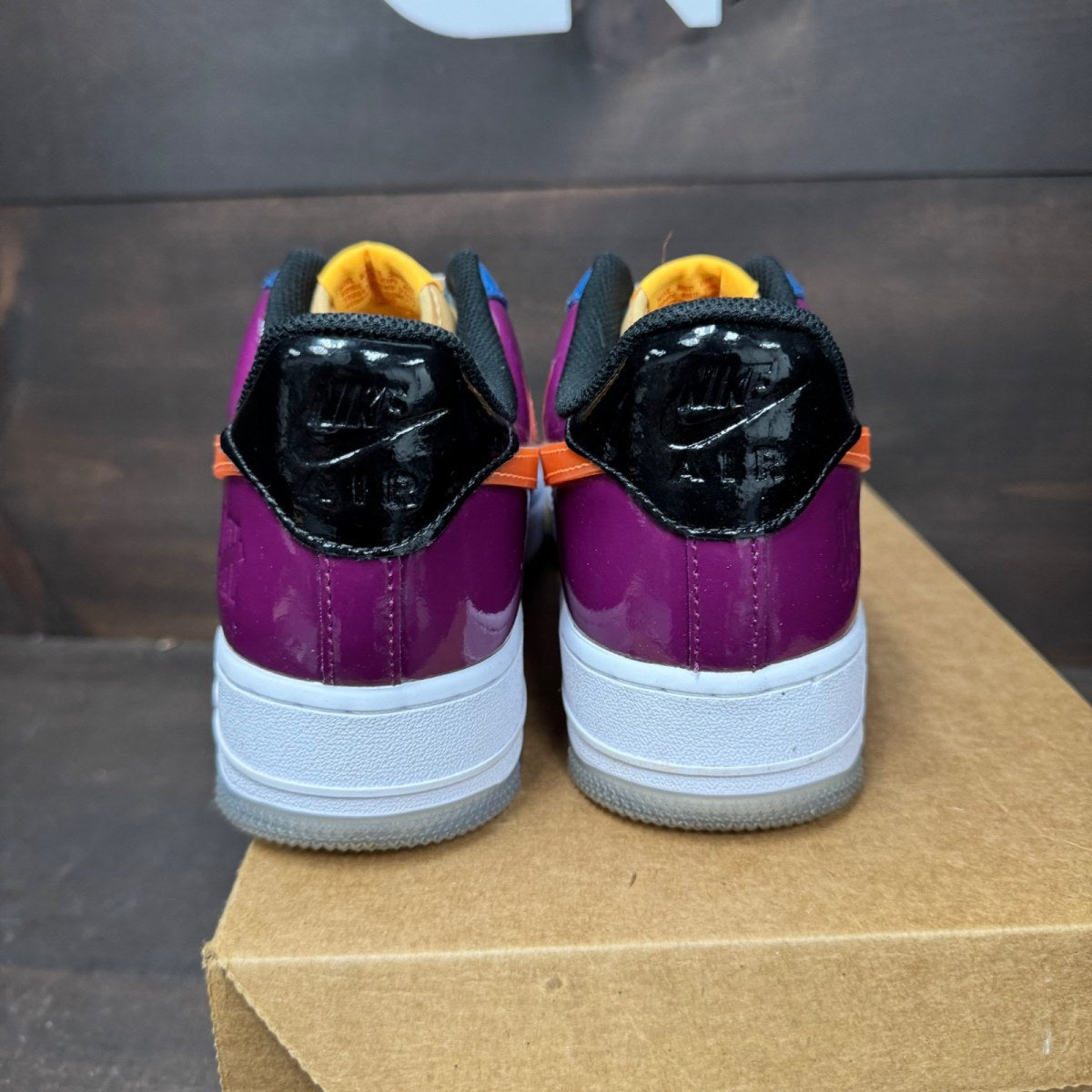 Nike Air Force 1 Low SP Undefeated Multi-Patent Total Orange Size 9.5 (Pre-Owned) - Image 5