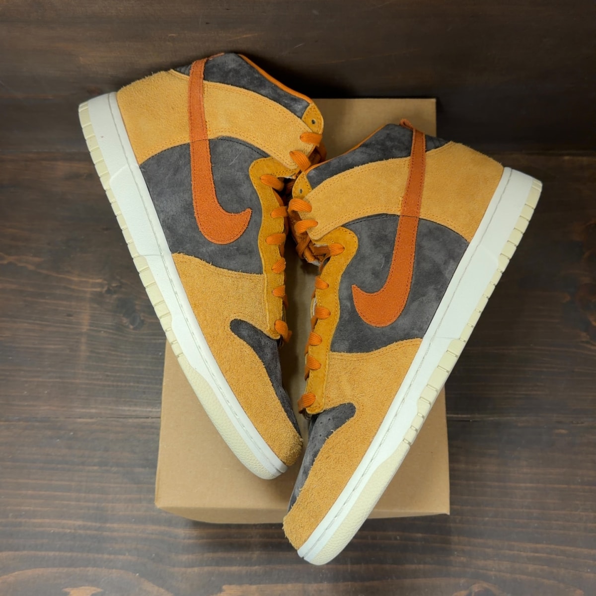Nike Dunk High PRM Dark Russet Size 14 - Image 2