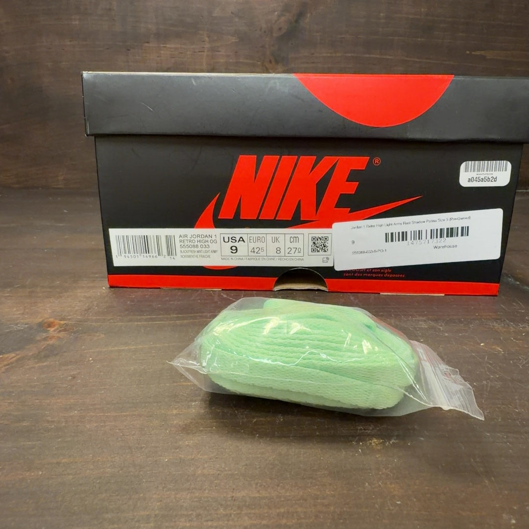 Jordan 1 Retro High Light Army Rust Shadow Patina - Image 7
