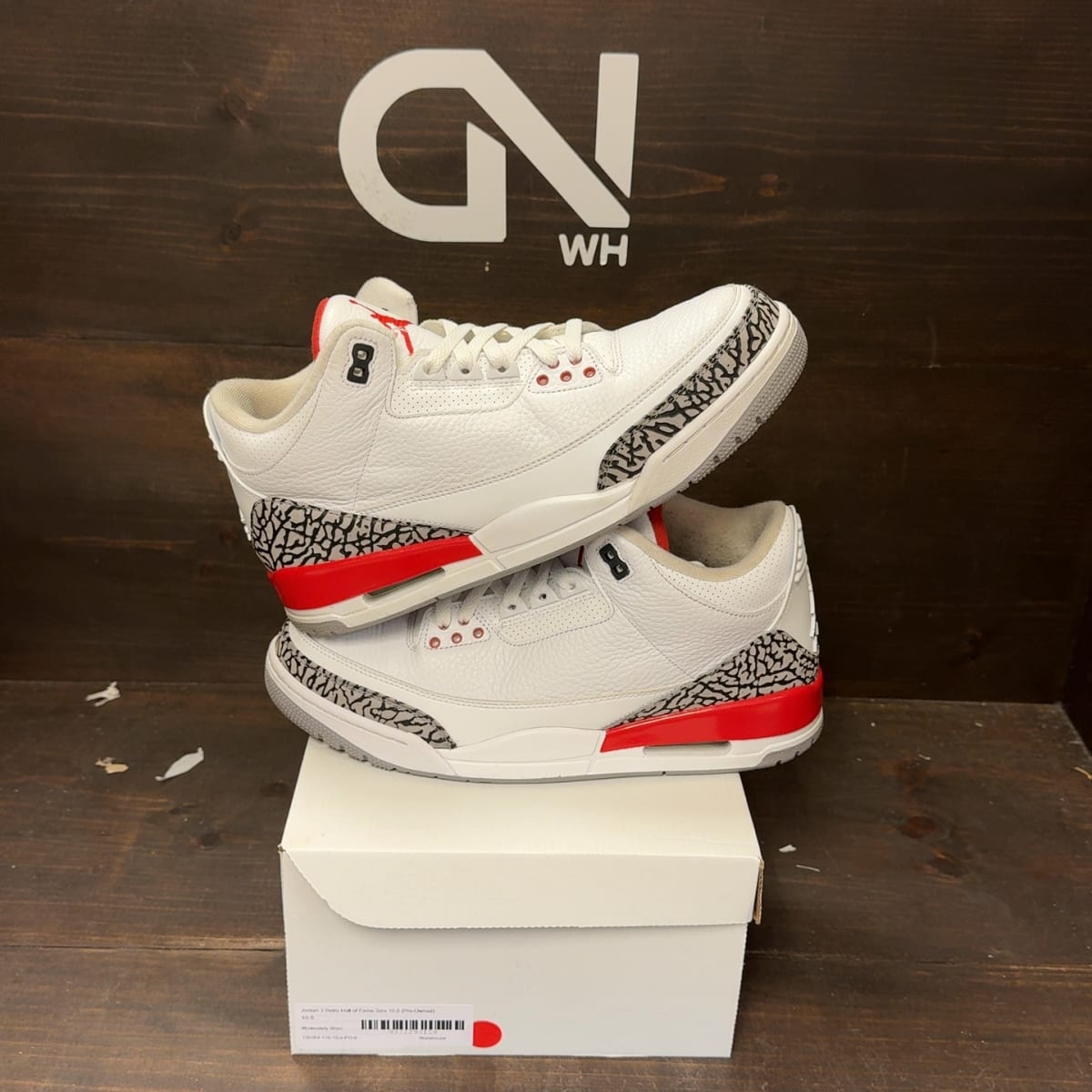 Jordan 3 Retro Hall of Fame Size 10.5 (Pre-Owned) - front