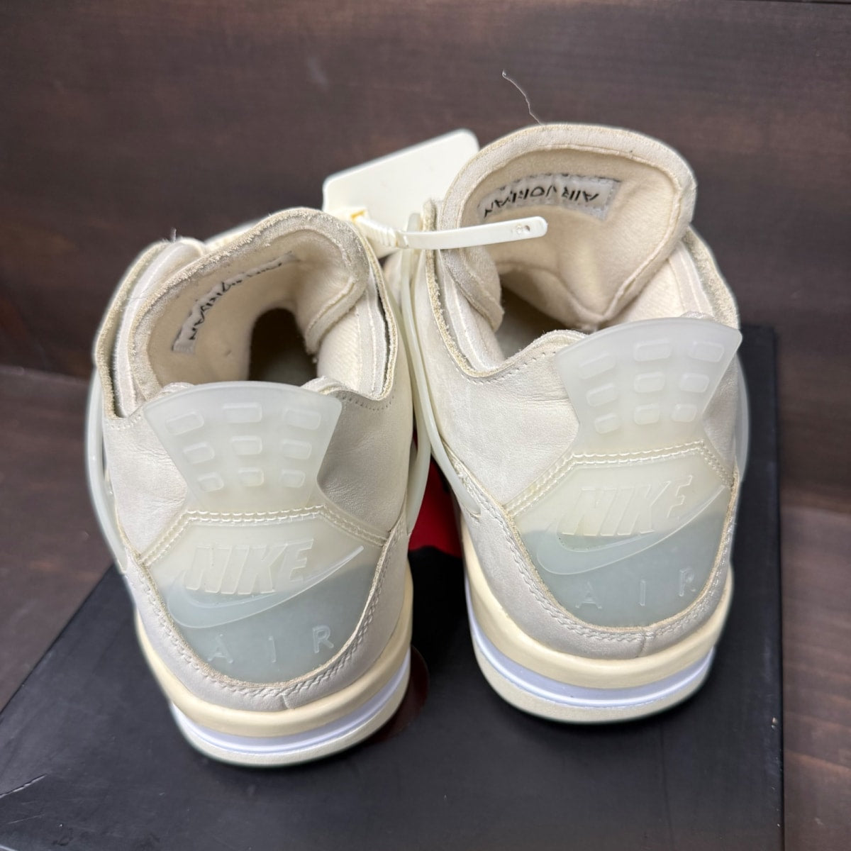 Jordan 4 Retro Off-White Sail (Women's) - Image 5
