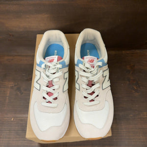 Cream Blue New Balance 574 Size 10.5 (Pre-Owned) - Image 3